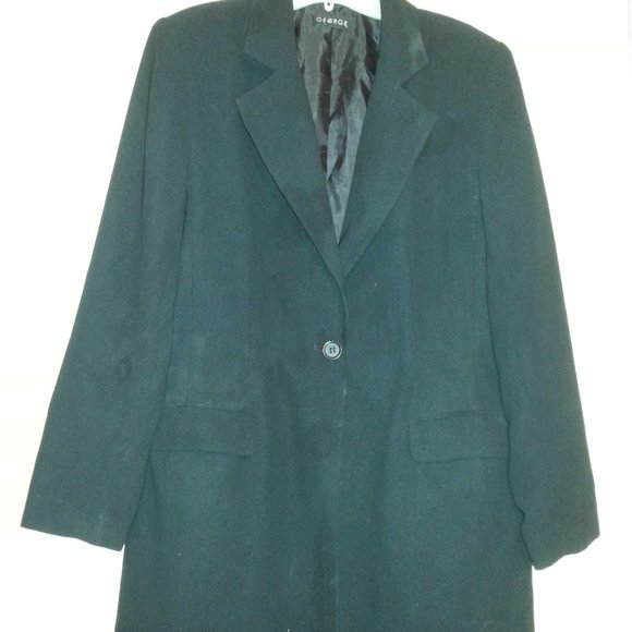 GEORGE BLAZER JACKET SIZE 7/8 BLACK - Picture 2 of 6